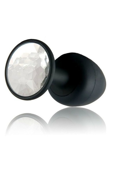 Анальна пробка Dorcel Geisha Plug Diamond M з кулькою всередині, створює вібрації, макс. діаметр 3,2см MD1229