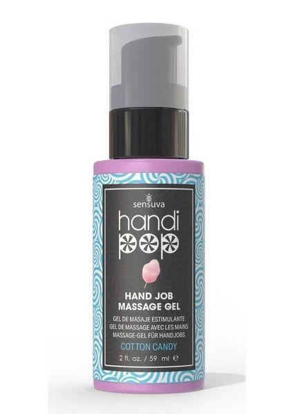 Вкусный гель для изысканных мануальных и оральных ласк Sensuva &mdash; Handipop Cotton Candy (59 мл) SO9820 фото