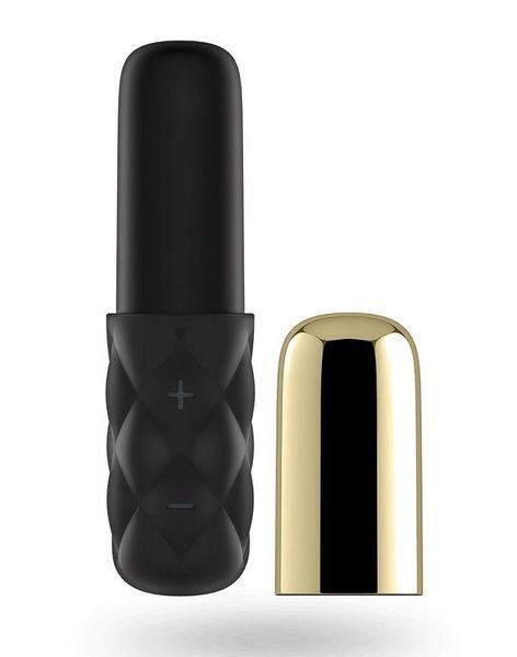 Потужний міні-вібратор Satisfyer Mini Lovely Honey Gold зі знімним ковпачком і потужної вібрацією SO3106