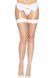 Leg Avenue Fence Net Thigh Highs OS White SO7988 5