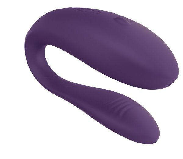 Вібратор для пар We-Vibe Unite Purple, однокнопковий пульт ДК SO6936