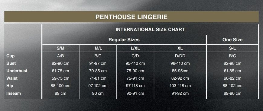 Комплект боді та спідниця Penthouse &mdash; Best Foreplay Black M/L SO4375