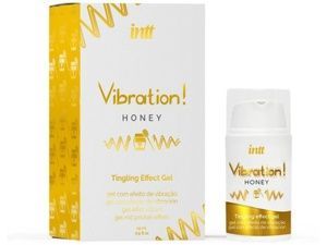 Рідкий вібратор Intt Vibration Honey (15 мл), густий гель, дуже смачний, діє до 30 хвилин SX0580