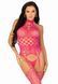 Кружевной бодистокинг с открытым доступом Leg Avenue High neck lace bodystocking One size Raspberry SO8572 фото 5