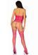 Кружевной бодистокинг с открытым доступом Leg Avenue High neck lace bodystocking One size Raspberry SO8572 фото 2
