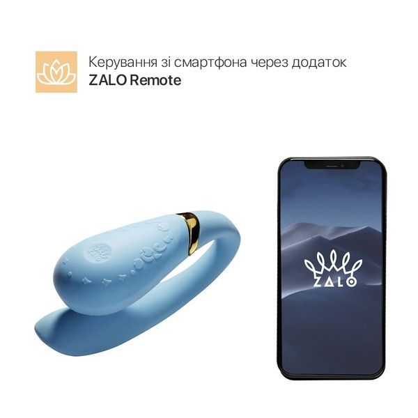 Смартвібратор для пар Zalo &mdash; Fanfan Royal Blue SO6668