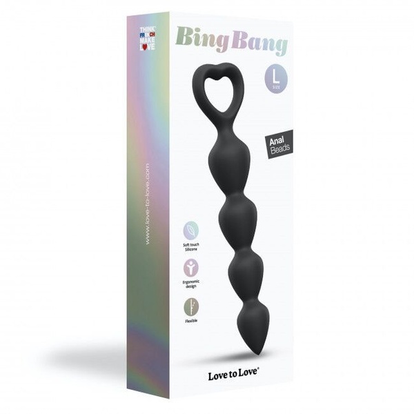 Анальний ланцюжок Love To Love BING BANG L - BLACK ONYX SO5083