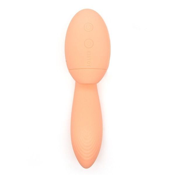 Вакуумний вібратор Kistoy Tina Mini Orange, вагінально-кліторальний SO6542