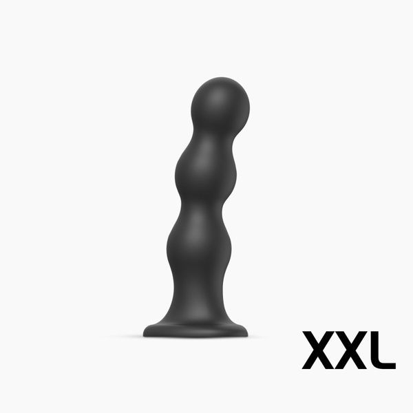 Насадка для страпона Strap-On-Me Dildo Plug Balls Black XXL SO8998