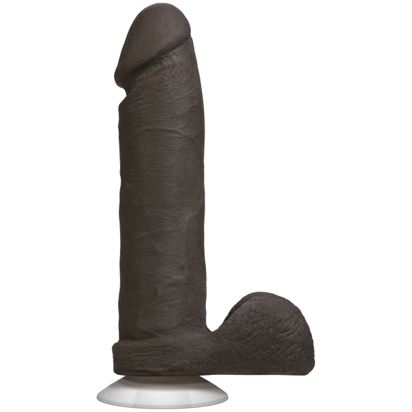 Фалоімітатор Doc Johnson The Realistic Cock 8 inch Black - ULTRASKYN, Vack-U-Lock, діаметр 5,1 см SO1974