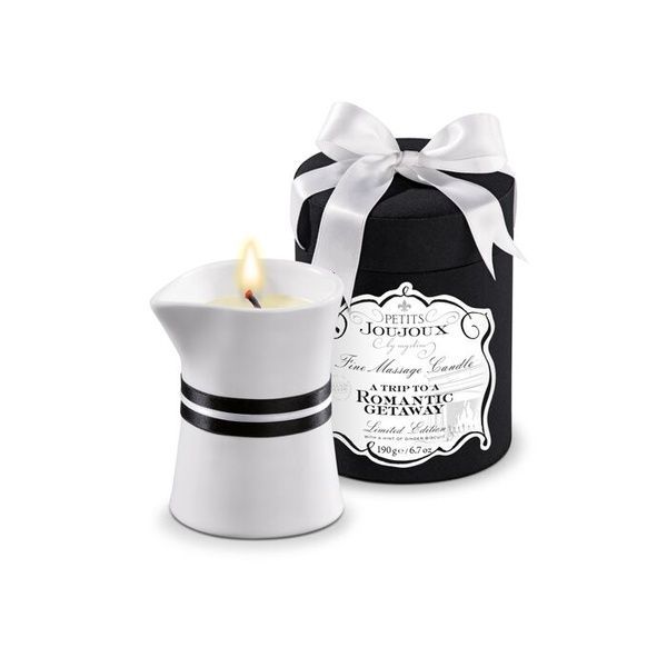 Масажна свічка Petits Joujoux - Romantic Getaway - Ginger Biscuit (190 г) розкішна упаковка SO3146