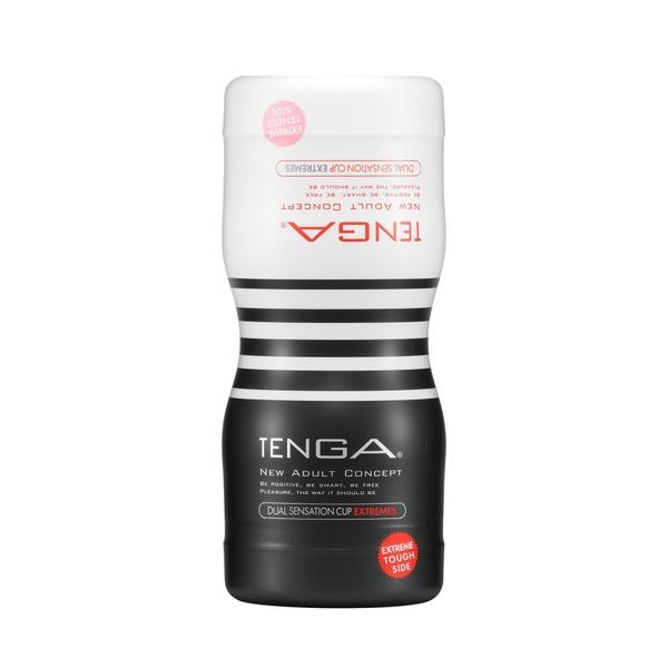 Мастурбатор Tenga Dual Sensation Cup EXTREMES, двосторонній, 2в1 &mdash; ніжна та жорстка стимуляція SO7044