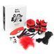 Набір БДСМ Art of Sex - Soft Touch BDSM Set, 9 предметів, Червоний SO6599