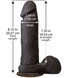 Фалоімітатор Doc Johnson The Realistic Cock 8 inch Black - ULTRASKYN, Vack-U-Lock, діаметр 5,1 см SO1974 2