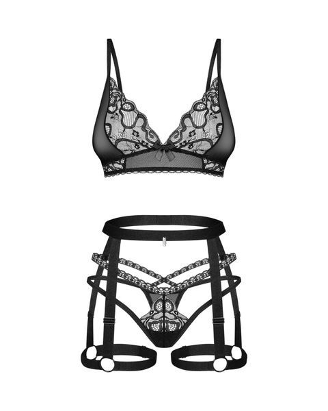 Комплект Obsessive Blomentis 3-pcs set XL/2XL SX1035