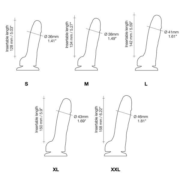 Реалістичний фалоімітатор Strap-On-Me Sliding Skin Realistic Dildo Vanille - M, ефект рухливої шкіри SO6253