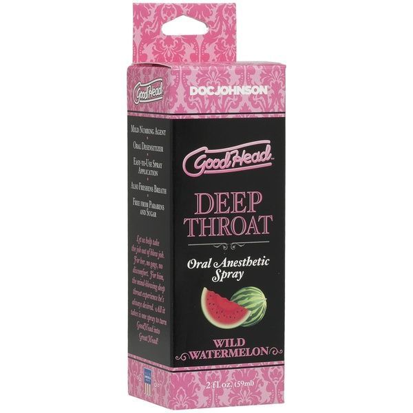 Спрей для минета Doc Johnson GoodHead DeepThroat Spray &ndash; Watermelon 59 мл для глубокого минета SO3491 фото