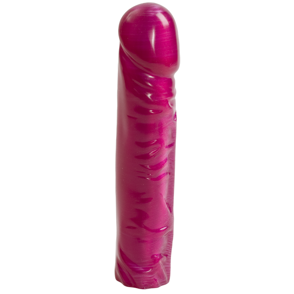 Фалоімітатор Doc Johnson Radiant Gems 8 Inch Fuchsia, діаметр 4,3 см, антибактеріальний ПВХ SO1982