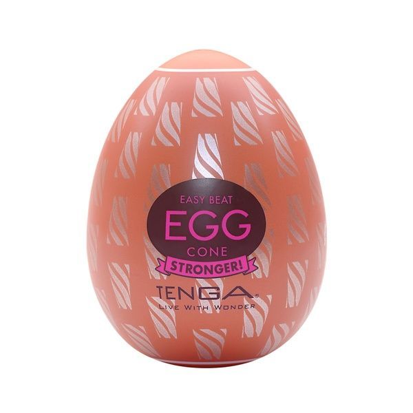 Мастурбатор-яйцо Tenga Egg Cone, плотный TPE, пробник лубриканта 5 мл SO9801 фото