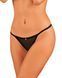 Прозорі стрінги з доступом Obsessive Celia Noir crotchless thong XL/2XL SO7873 3