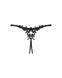 Прозорі стрінги з доступом Obsessive Celia Noir crotchless thong XL/2XL SO7873 6