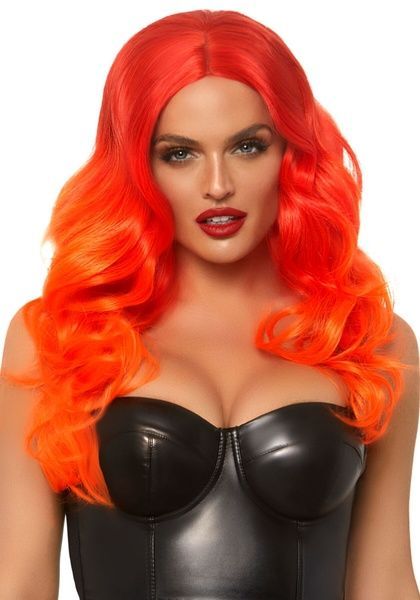 Leg Avenue Ombre long wavy wig Orange SO7938