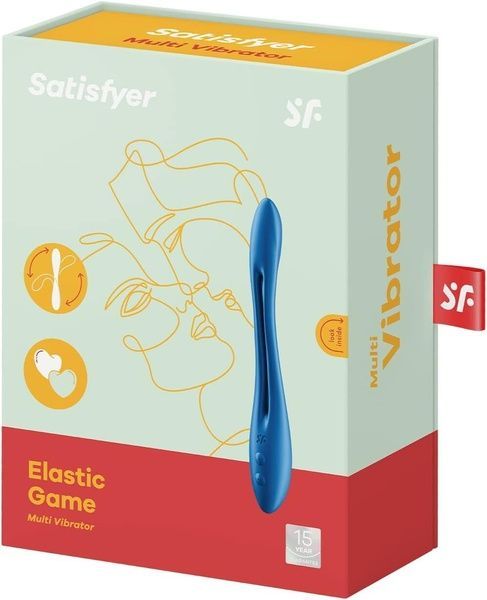 Універсальний гнучкий вібратор для пар Satisfyer Elastic Game Dark Blue SO8496