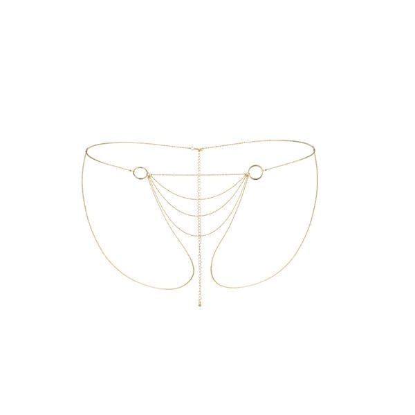 Ланцюжок-трусики Bijoux Indiscrets Magnifique Bikini Chain – Gold, прикраса для тіла SO2662