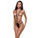 Відкритий боді зі стреп MEGGY black L/XL - Passion Exclusive PS27701 1