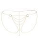 Цепочка-трусики Bijoux Indiscrets Magnifique Bikini Chain &ndash; Gold, украшение для тела SO2662 фото 2
