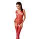 Бодистокинг Passion BS051 red, комбинезон, имитация чулок и боди PBS051R фото