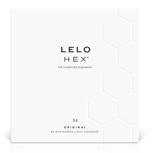 Презервативи LELO HEX Condoms Original 36 Pack, тонкі та суперміцні SO8131