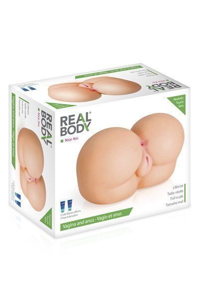 Мастурбатор-попка Real Body &mdash; Nice Ass, два входи: вагіна та попка SO2214