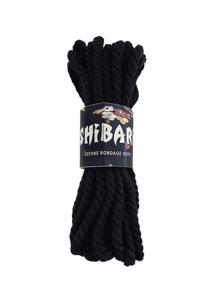 Бавовняна мотузка для шібарі Feral Feelings Shibari Rope, 8 м чорна SO4002