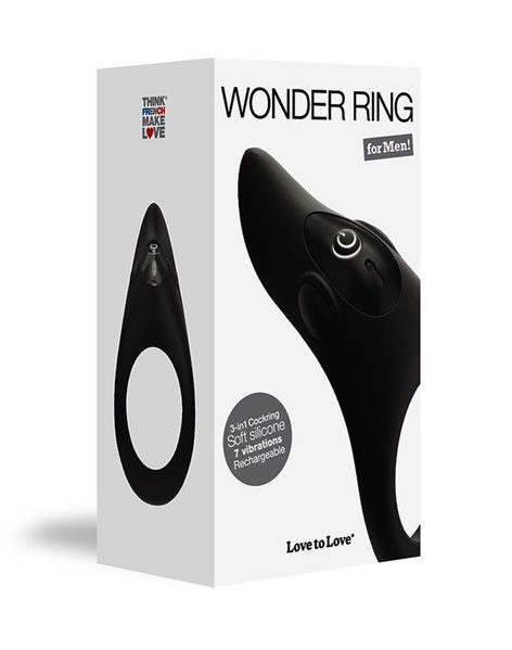 Ерекційне віброкільце Love To Love WONDER RING з мегастімулятором клітора, перезаряджаємий SO2046