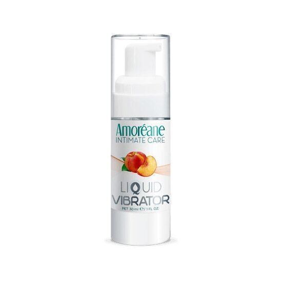Лубрикант з ефектом вібрації Amoreane Med Liquid Vibrator Peach (30 мл) SO3985
