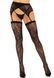 Панчохи Leg Avenue Leg Avenue Lace thigh highs & garterbelt Black One Size SX1059 1
