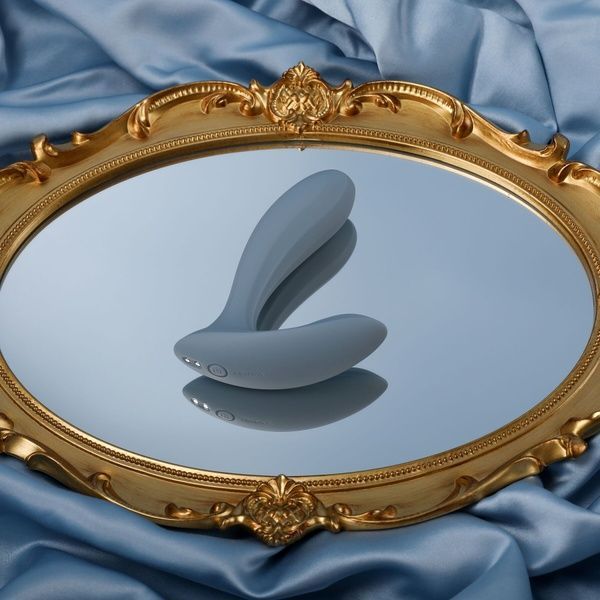 Смарт-вібратор в трусики Svakom Erica Dusty Blue, дуже гнучкий, 2 мотори SO8978