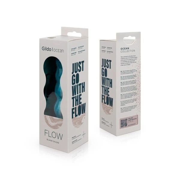 Скляний дилдо Gildo - Ocean Flow Glass Dildo SO8892