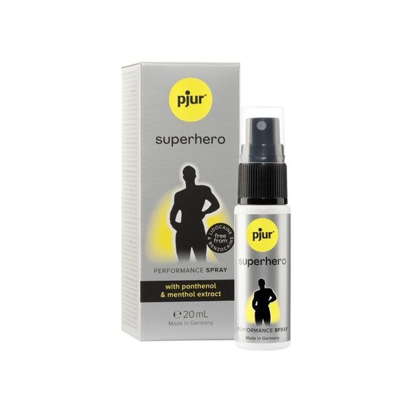 Пролонгувальний спрей pjur Superhero Spray 20 мл, всотується в шкіру, натуральні компоненти PJ10450