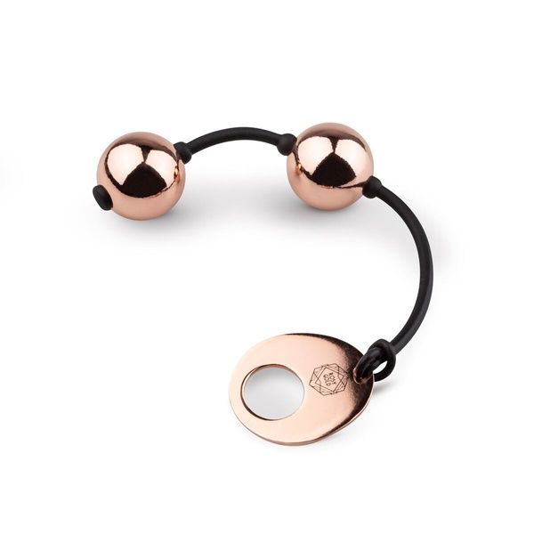 Металеві вагінальні кульки Rosy Gold &mdash; Nouveau Kegel Balls, вага 376 г, діаметр 2,8 см SO4594