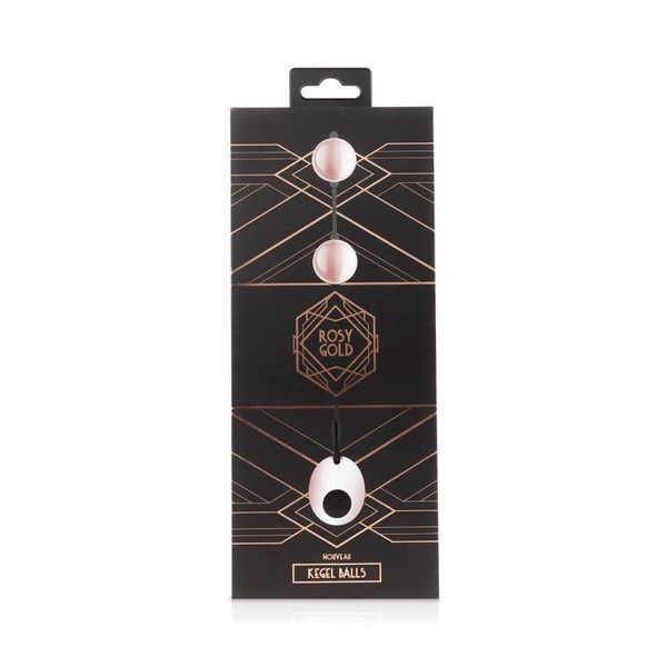 Металеві вагінальні кульки Rosy Gold &mdash; Nouveau Kegel Balls, вага 376 г, діаметр 2,8 см SO4594