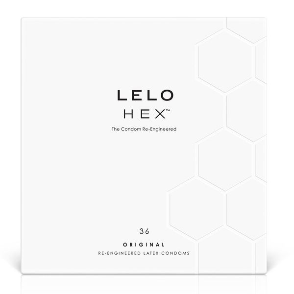 Презервативи LELO HEX Condoms Original 36 Pack, тонкі та суперміцні SO8131