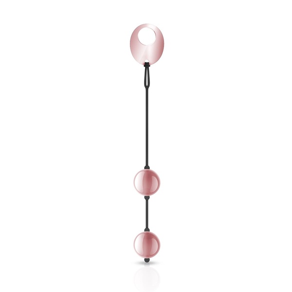 Металеві вагінальні кульки Rosy Gold — Nouveau Kegel Balls, вага 376 г, діаметр 2,8 см SO4594