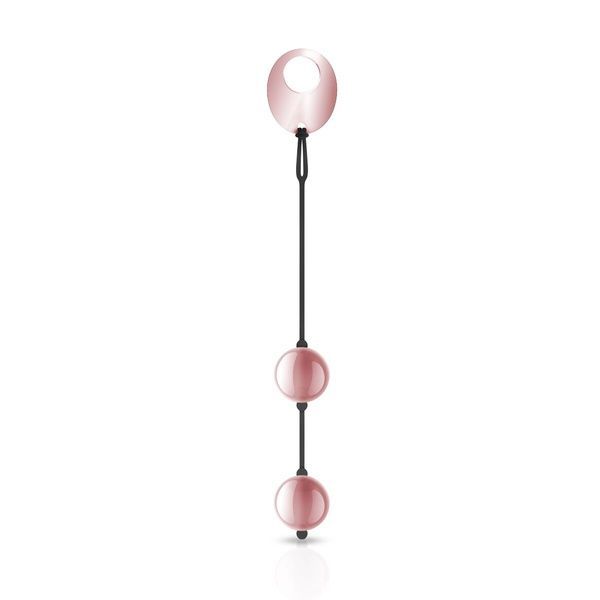 Металеві вагінальні кульки Rosy Gold &mdash; Nouveau Kegel Balls, вага 376 г, діаметр 2,8 см SO4594