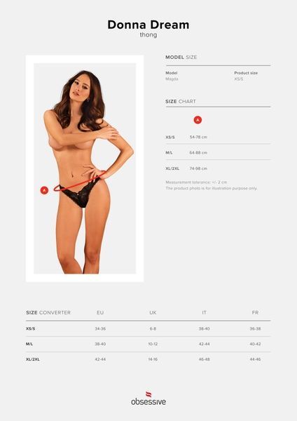 Obsessive Donna Dream thong XS/S SO8639