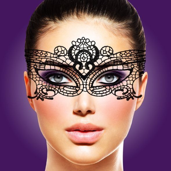 Ажурная маска на лицо RIANNE S - Masque III с лентами-завязками SO3859