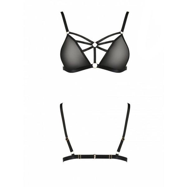 Бюстгальтер-стрепи MEGGY BRA black L/XL - Passion Exclusive PS27704