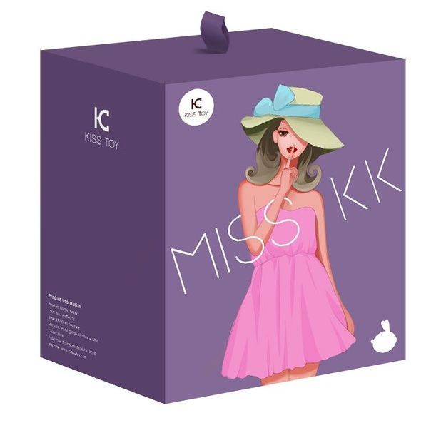 Вакуумний стимулятор з вібрацією KisToy Miss KK Purple SO3760