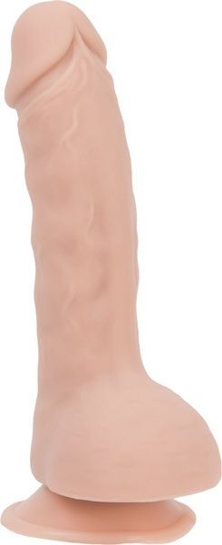 Изогнутый фаллоимитатор на присоске ADDICTION &mdash; BRAD 7,5&Prime; Dildo With Balls, Beige SO5584 фото